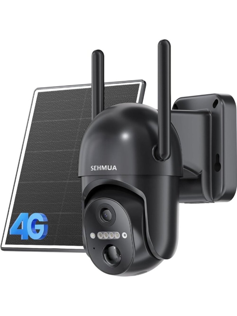 4G LTE Solar Security Camera - Wireless Outdoor, 360° View, 2K Night Vision